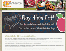 Tablet Screenshot of ocfoodaccess.org